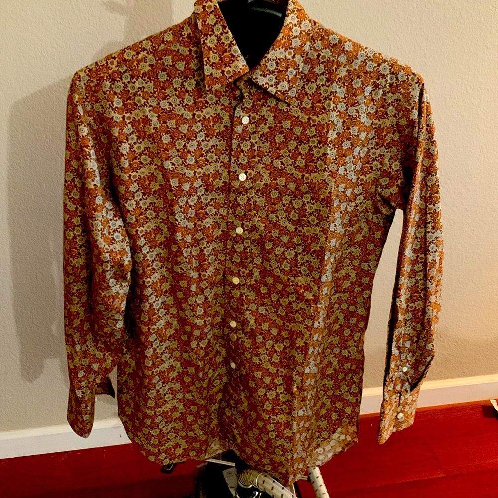 Billy Reid Cotton Flower Print Shirt